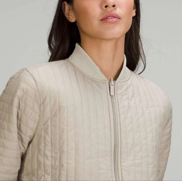 NWT Lululemon Nonstop Bomber 4 Reversible Raw Linen Puffer - Picture 6 of 14